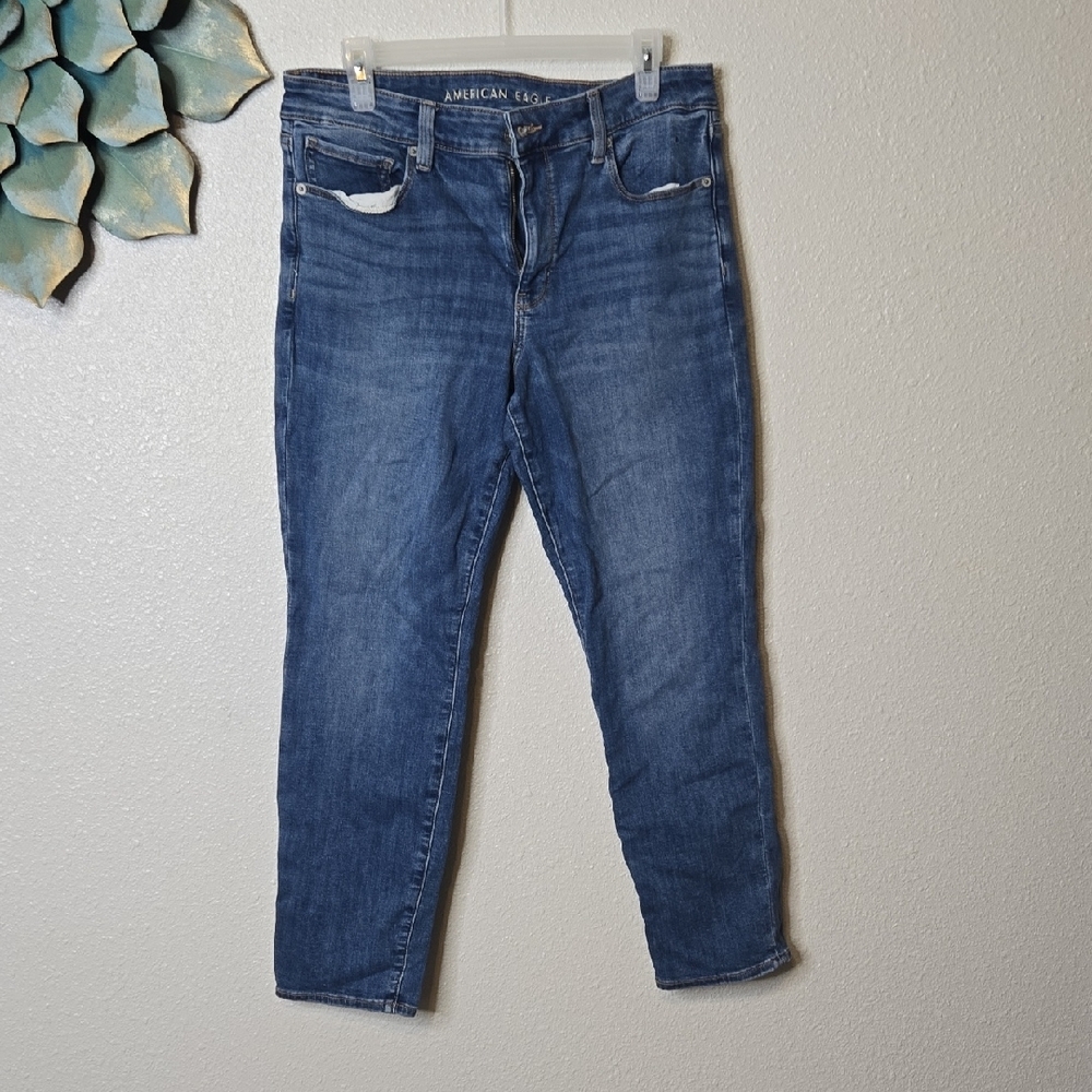 American Eagle Outfitters Blue Ankle & Cropped Jeans